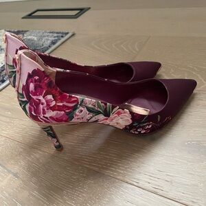Ted Baker London Floral-Print Heels